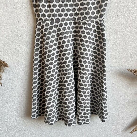 Nwt Stitch Fix Pixley Womens Millie Textured Knit Circle Print Fit Flare Dress S - Picture 6 of 10